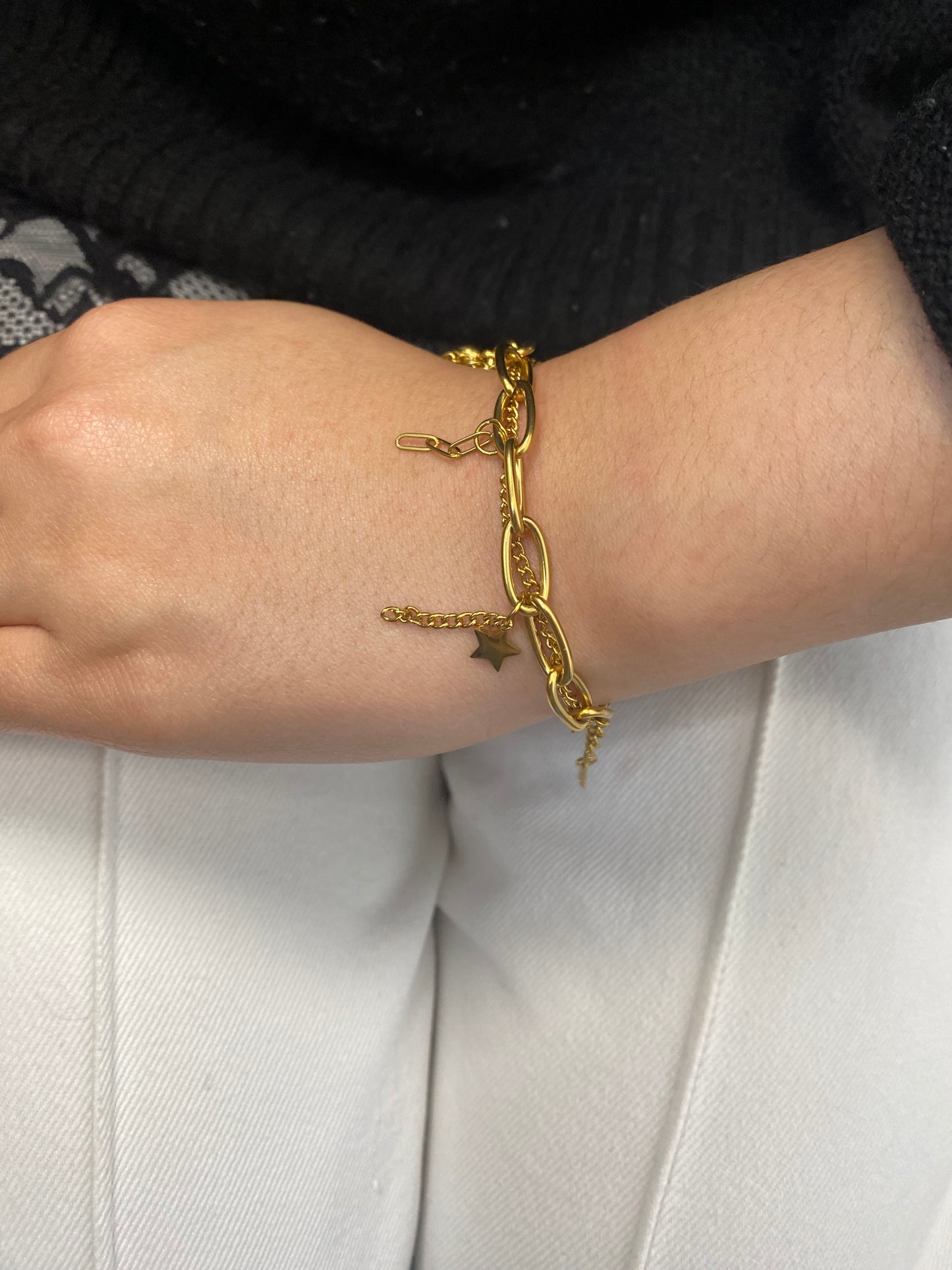 Bracelet double à breloque