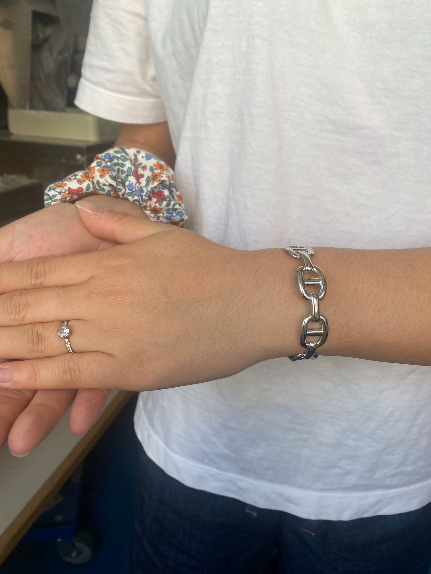 Jonc maille marine
